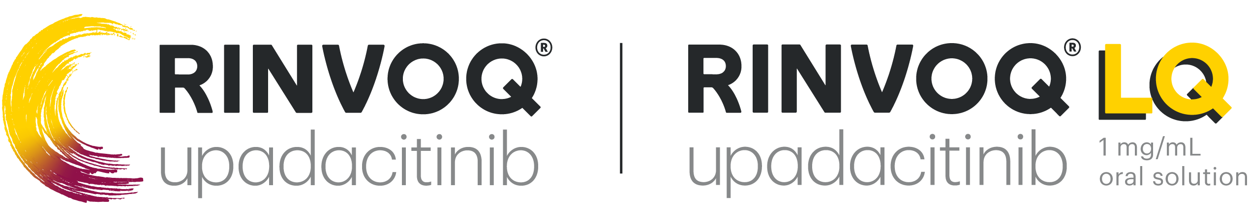 RINVOQ logo and RINVOQ Oral Solution logo