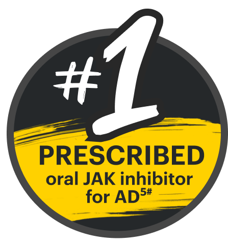 Number 1 prescribed oral JAK inhibitor for AD.